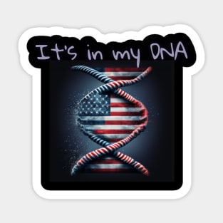 It's in my DNA, gene editing, american dna Sticker